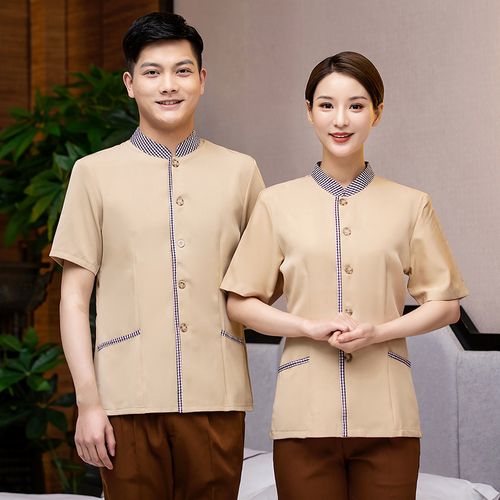 保潔服短袖清潔工春夏裝酒店客房服務員工作服物業賓館制服pa套裝